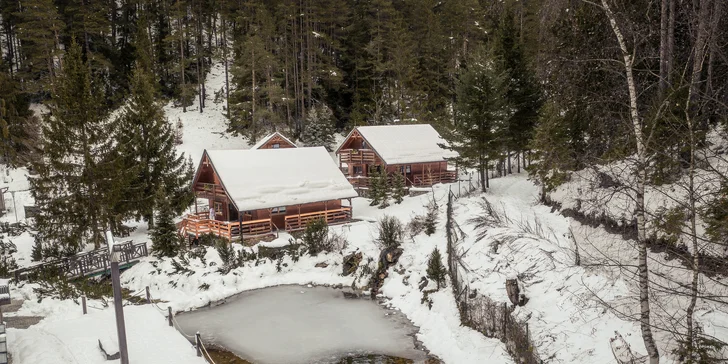 Lopušná Dolina po Tatrami: pobyt v izbách alebo chatke s wellness a možnosťou stravy