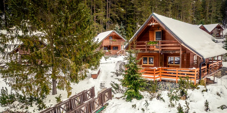 Lopušná Dolina po Tatrami: pobyt v izbách alebo chatke s wellness a možnosťou stravy