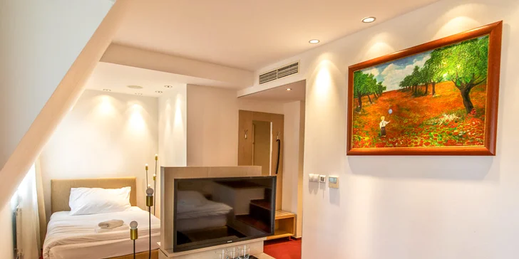 Romantika pre dvoch v Žiline so sektom, polpenziou a neobmedzeným vstupom do wellness