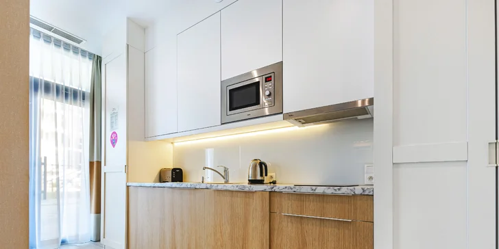 Apartmány pre 4 až 6 osôb pri Balte: ubytovanie pri pláži aj možnosť stravy