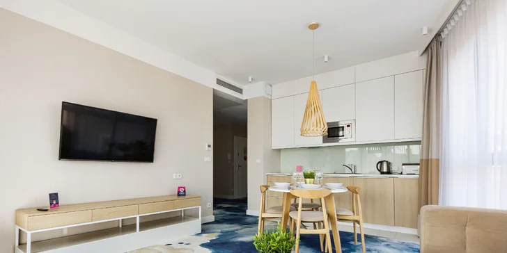 Apartmány pre 4 až 6 osôb pri Balte: ubytovanie pri pláži aj možnosť stravy