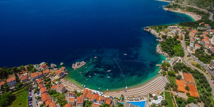 Apartmány neďaleko Sveti Stefan: vonkajší bazén, skvelá poloha kúsok od mora