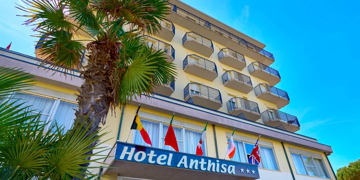 Talianske prázdniny v letovisku Lido di Savio: 3* hotel 70 metrov od pláže, plná penzia