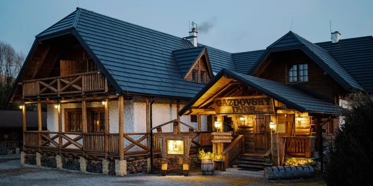 Pobyt v obľúbenom vidieckom sídle Gazdovský dvor v Bešeňovej s mini wellness