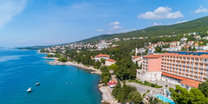 Crikvenica: pobyt v 4* hoteli so stravou, priamo pri pláži