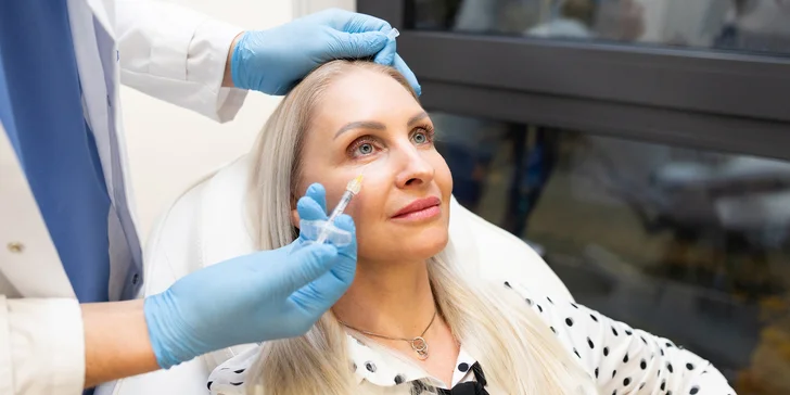 Injekčné omladzujúce ošetrenie okolia očí, tváre alebo krku v Neuroderm Žilina