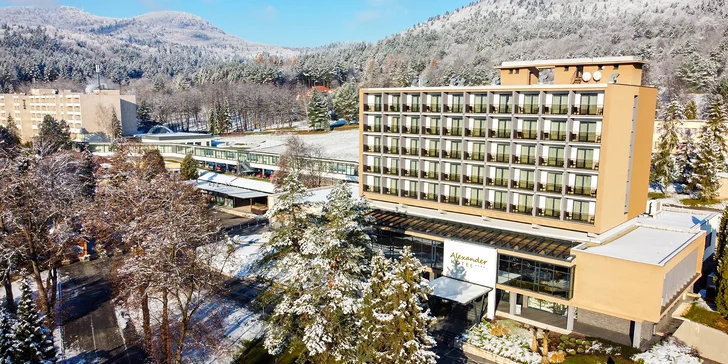 Dovolenka v Bardejovských kúpeľoch v hoteli Alexander **** s plnou penziou, procedúrami a neobmedzeným wellness