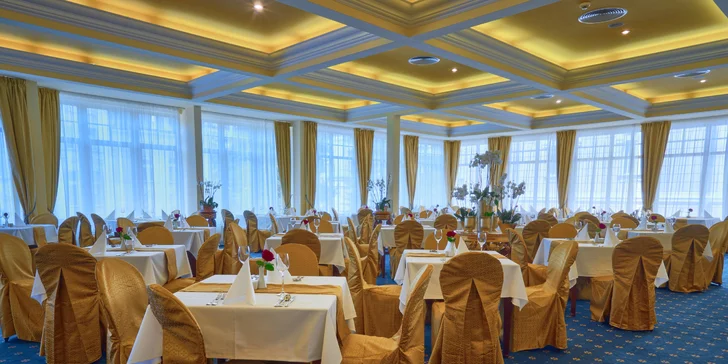 Pobyt v luxusnom 5* hoteli v Karlových Varoch: neobmedzený wellness aj masáže a kúpele