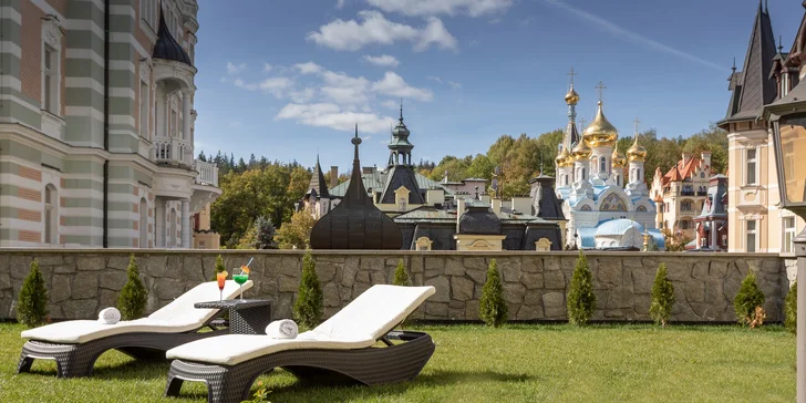 Pobyt v luxusnom 5* hoteli v Karlových Varoch: neobmedzený wellness aj masáže a kúpele