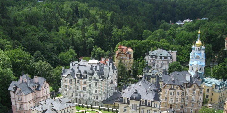 Pobyt v luxusnom 5* hoteli v Karlových Varoch: neobmedzený wellness aj masáže a kúpele