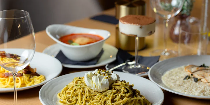 Degustačné menu: 3-chodová večera s chuťou Talianska