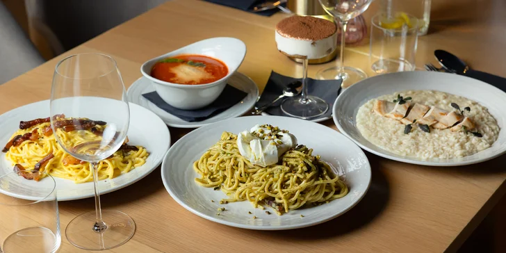 Degustačné menu: 3-chodová večera s chuťou Talianska