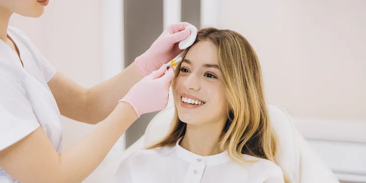 Aplikácia botulotoxínu: vráska hnevu, čelo, kútiky úst a iné