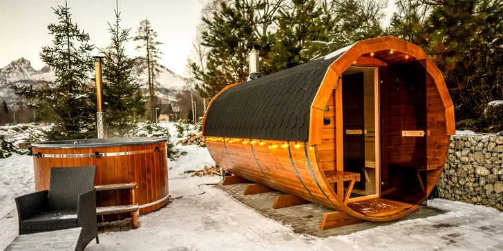 Rodinný penzión pod štítmi Vysokých Tatier: polpenzia aj wellness pod holým nebom