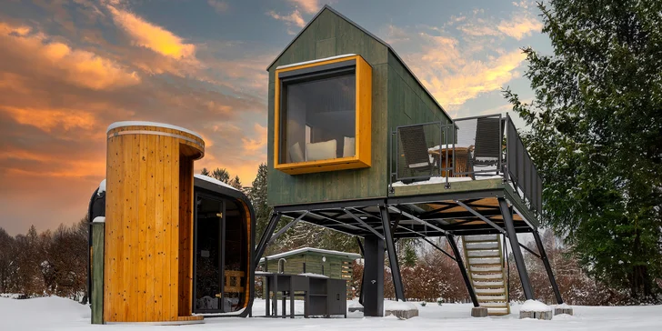 Luxusný moderný posed na Vysočine s privátnou saunou pre 2 až 4 osoby