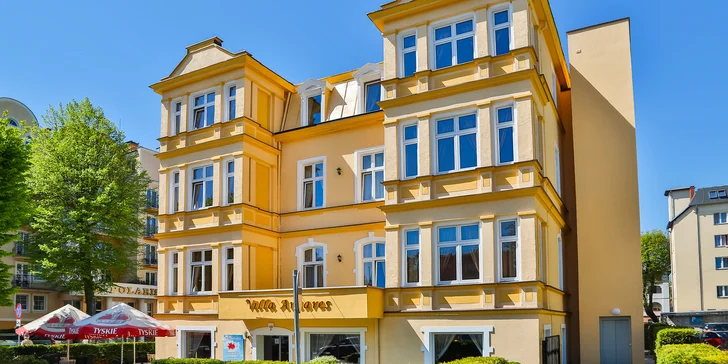 Pobyt v Svinoústí: vila v kúpeľnej štvrti neďaleko pláže, polpenzia