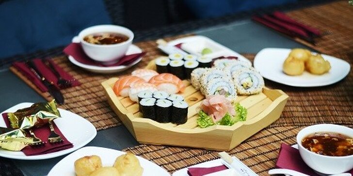 Ázijské menu pre dvoch alebo sushi set v Avione