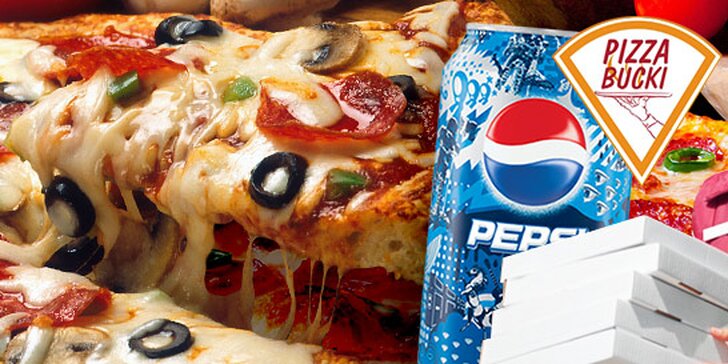 Pizza + nápoj Pepsi 0,33 l aj s donáškou