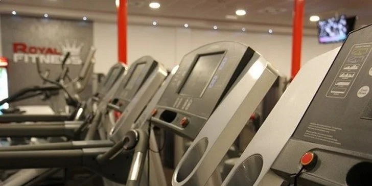 Časovo neobmedzený vstup do moderne vybaveného ROYAL FITNESS
