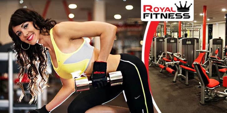 Časovo neobmedzený vstup do moderne vybaveného ROYAL FITNESS