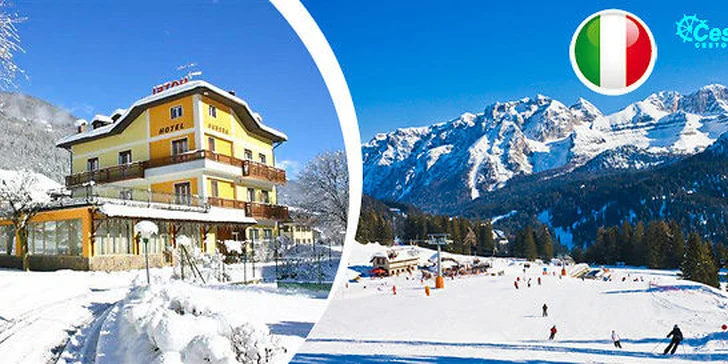 SKI Val di Sole-7nocí v hoteli 6-denný skipas