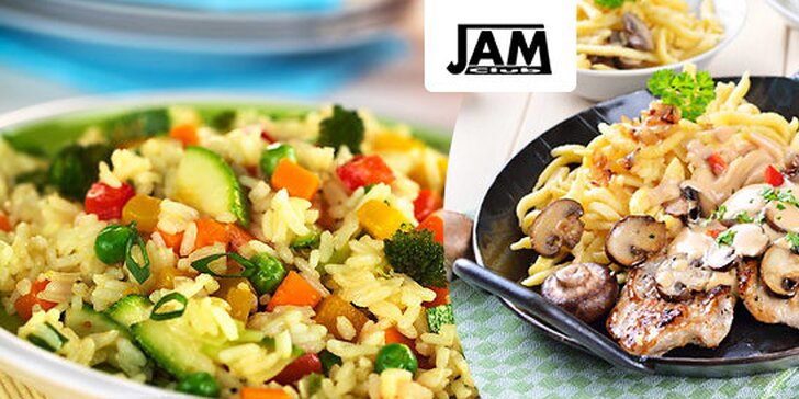 3 druhy obedového menu v JAM clube