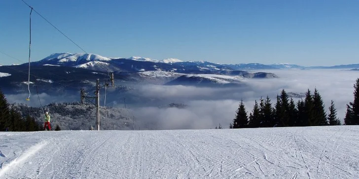 3-hodinový alebo celodenný SKIPAS v Lyžiarskom stredisku Šachtičky
