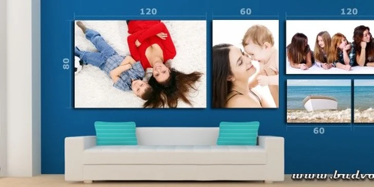 14,59 eur za DVE kvalitné fotoplátna s vlastnou fotografiou, vrátane dreveného rámu. Na výber sú štyri veľkosti plátien a krajší domov pre každého.