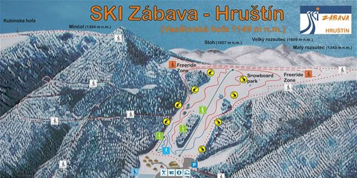 Celodenný skipas do SKI ZÁBAVA Hruštín