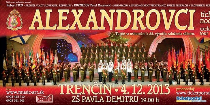 Tichá noc - exkluzívny koncert Alexandrovcov