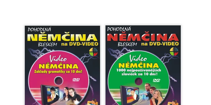 Výučbové DVD ANGLIČTINA alebo NEMČINA 1000 slov za 10 dní + Základy gramatiky