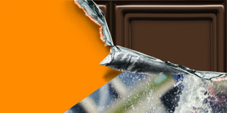 Čokoládová pochúťka (250 g) s vlastnou fotkou a textom na obale
