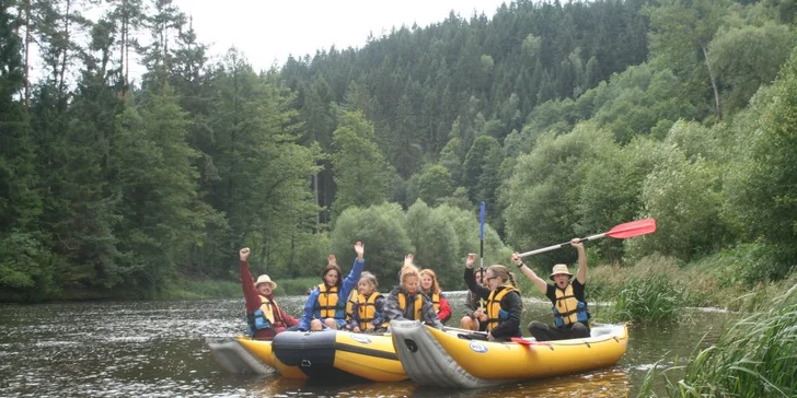 3-dňový rozprávkový XXL splav rieky Vltava v lete