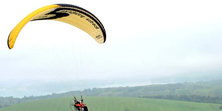 Tandemový alebo tandemovo-termický let na motorovom padáku ponad Liptov alebo Tatry
