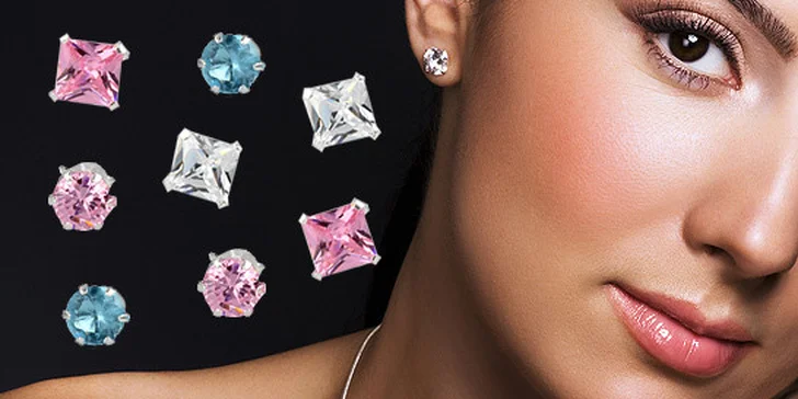 9,90 eur za krištáľové náušnice Cubic Zirconia. Jemná krása, ktorá rozžiari vašu tvár, so zľavou 50 %!