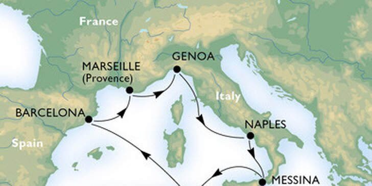 Luxusná 8 - dňová plavba loďou po Stredomorí