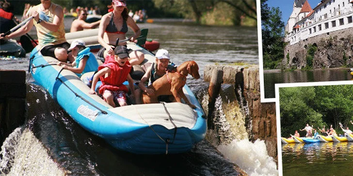 3 dňový rozprávkový XXL splav rieky Vltava júl - august 2014