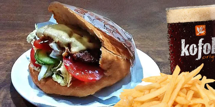 Skvelý Maxim burger špeciál v centre mesta
