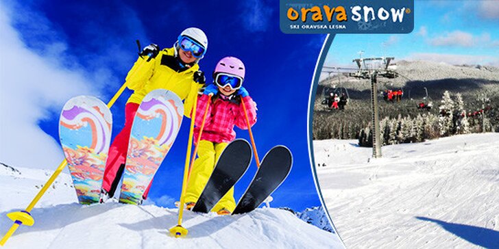 Celodenný skipas ORAVA SNOW aj počas víkendov