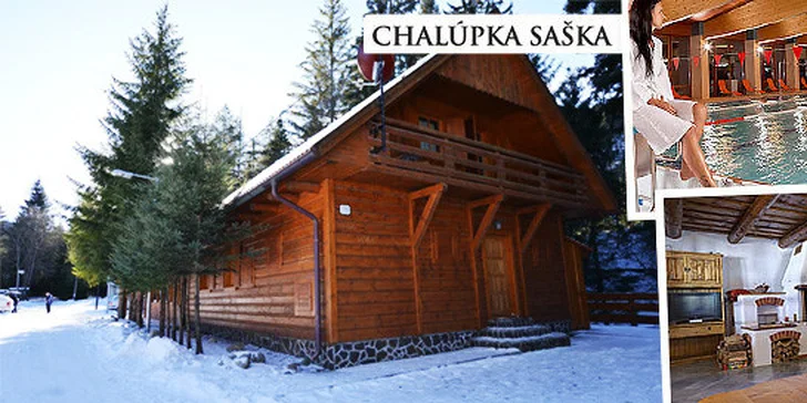 Prenájom chalúpky Saška pre 8-10 ľudí s wellness