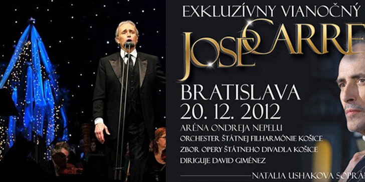 Exkluzívny vianočný koncert José Carrerasa v Bratislave