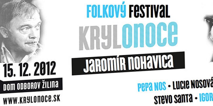 Lístky na festival Krylonoce v Žiline