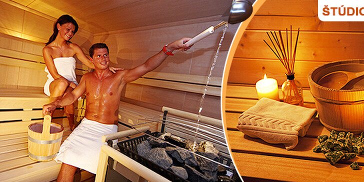 Privátna fínska sauna a rehydratačné nápoje