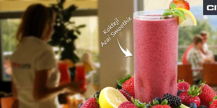 1,89 eura za ovocný kokteil Acai Smoothie v zvolenskom City caffe & cocktail bar. Absolútny hit tohto leta!