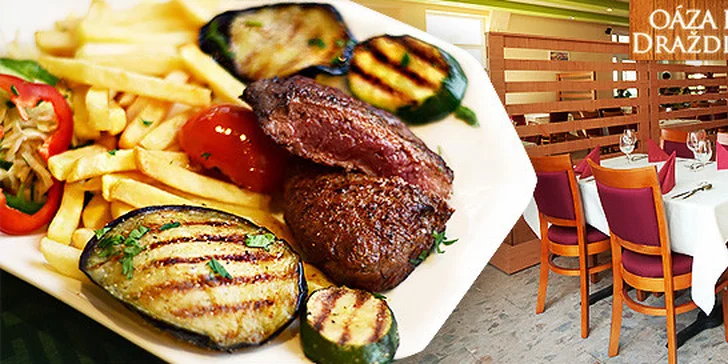 Šťavnatý hovädzí rump steak najvyššej kvality
