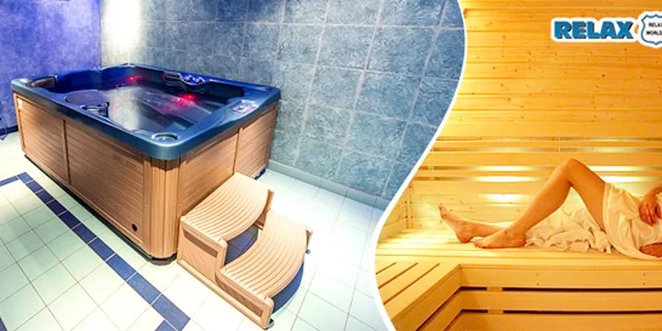 Wellness pre 2 osoby s privátnou jacuzzi alebo vstup do sáun