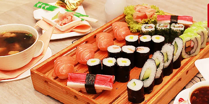 Sushi menu pre dvoch v Auparku