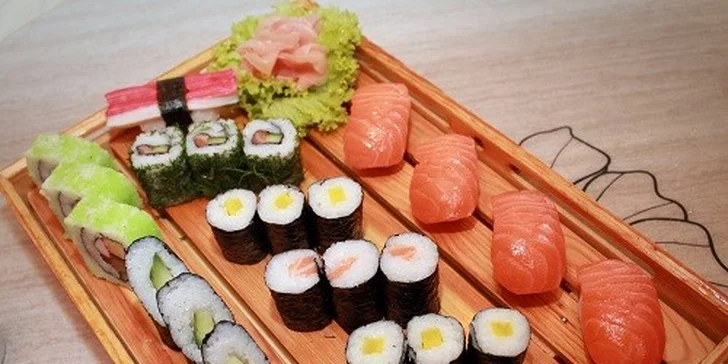 Sushi menu pre dvoch v Auparku