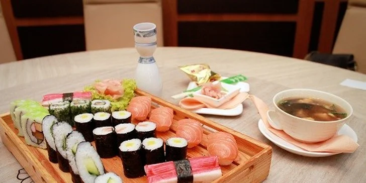 Sushi menu pre dvoch v Auparku