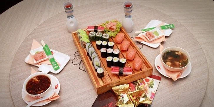Sushi menu pre dvoch v Auparku